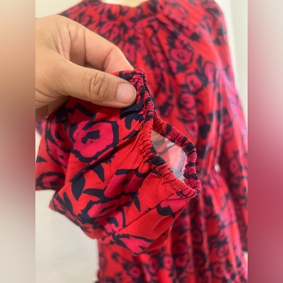 SUGAR-LIPS Mira Mar Floral Balloon Sleeve Dress M style number STD12970A - Picture 11 of 15